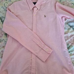 Ralph Lauren Sport Pink Button-Down Cotton Oxford Shirt New